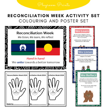 Preview of Reconciliation Week 2024 Activity and Poster Set, Aboriginal  Australia