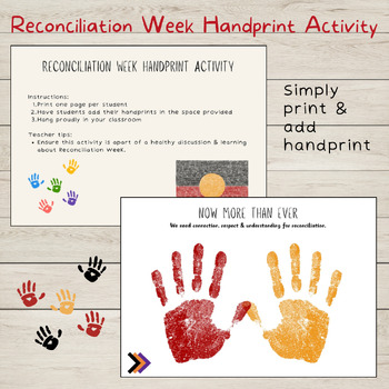 Preview of Reconciliation Week Handprint Activity