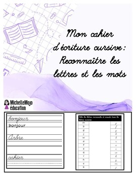 Preview of Reconnaître les lettres cursives