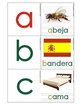 Preview of Montessori Reconocimiento primer sonido. ABC Tablero. Español