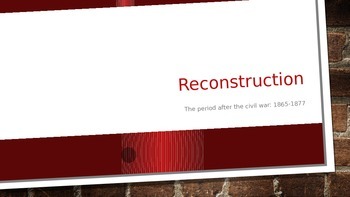 Preview of Reconstruction; 5th Grade Social Studies DBQs