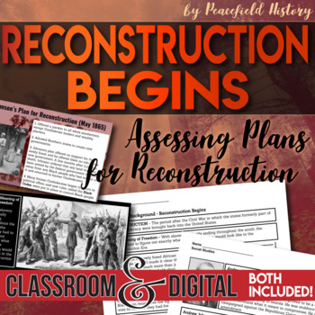 Preview of Reconstruction Assess the Plans for Reconstruction 13th, 14th, 15th amendments