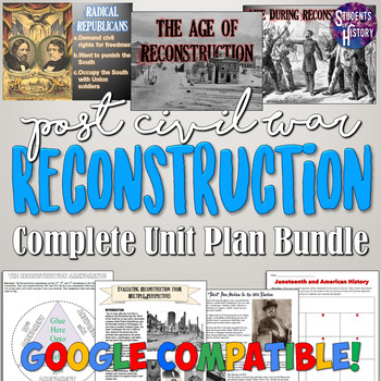 Preview of Reconstruction Era Unit Plan Bundle: Amendments Activity, Lessons, & More