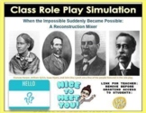 Reconstruction Era Activity Role Play / Mixer: Abolitionis