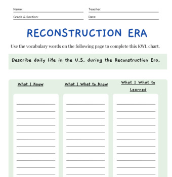reconstructionism in the classroom
