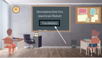 Preview of Reconstruction Era Editable Bitmoji Classroom