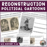 Reconstruction Political Cartoons Activity on Jim Crow, Ca