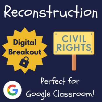 Preview of Reconstruction Escape Room | Post Civil War Digital Breakout