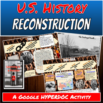 Preview of Post Civil War | Reconstruction | Google Interactive Timeline | Student Activity