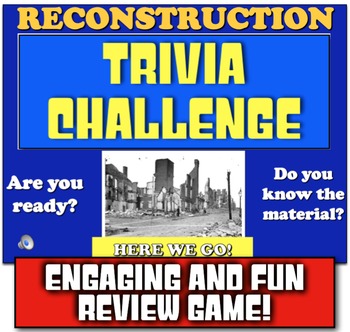 Preview of Reconstruction Review Game | Students Review Major Themes from Reconstruction