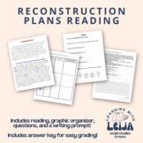 Reconstruction Plans Reading with Graphic Organizer, Quest