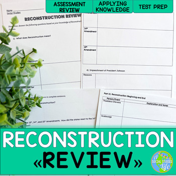 Preview of Reconstruction Review