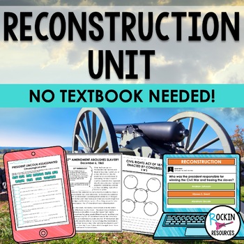 Preview of Reconstruction Unit - Reconstruction Activities - DIGITAL & PRINTABLE - GOOGLE