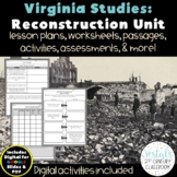 Virginia Studies: Reconstruction Unit {Digital & PDF Included}