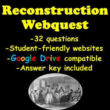 Preview of Reconstruction Webquest