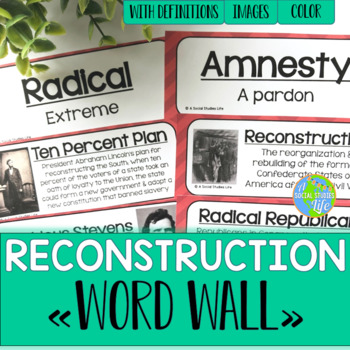 Preview of Reconstruction Word Wall