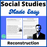 7th Grade Worksheets - Reconstruction Worksheets