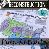 Reconstruction and After the Civil War Map Activity (Print