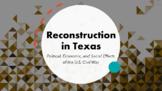 Reconstruction in Texas - Political, Economic, and Social 