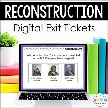Preview of Reconstruction in Virginia Digital Exit Tickets | VS.8