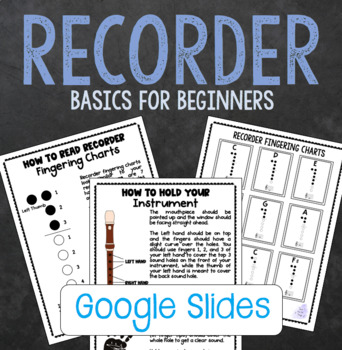 Preview of Recorder Beginner Basics Music Program