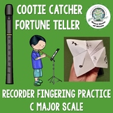 Recorder C Major Scale Cootie Catcher