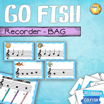 Preview of Recorder Centers Card Game - Recorder Go Fish BAG
