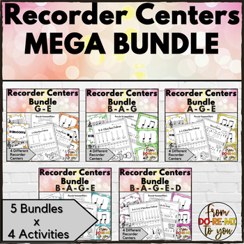 Preview of Recorder Centers Mega Bundle