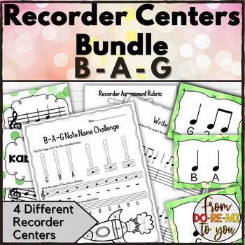 Preview of Recorder Centers or Stations Bundle B-A-G