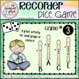 Recorder Dice Game 3: BAGE