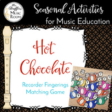 Recorder Fingering Hot Chocolate Center Matching Game
