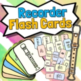 Recorder Flash Cards | Low C to High G Rhythm & Clef Notat