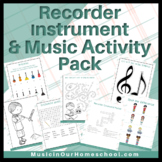 Recorder Instrument & Music Activity Pack for Preschool th