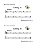 Recorder Interactive: Buzzing B's, a single-note song with