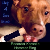 Help4GenMusic's Recorder Karaoke - Hammer Ring with rock band!