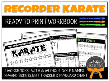 Preview of KARATE: RECORDER WORKBOOK