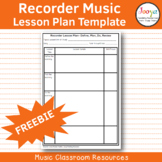 Recorder Lesson Planning Template