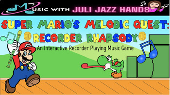 Preview of Recorder Music Game- Super Mario's Melodic Quest: Recorder Rhapsody