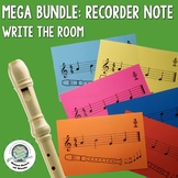 Recorder Notes Write the Room Activity BUNDLE