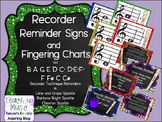 Recorder Posters and BAGE Fingering Charts
