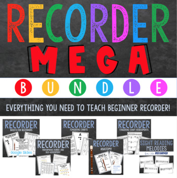 Preview of Recorder Program (Unit and Mini-Lessons) Mega Bundle for the Music Classroom
