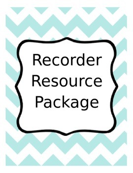 Preview of Recorder Resource Package