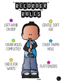 Recorder Rules Poster