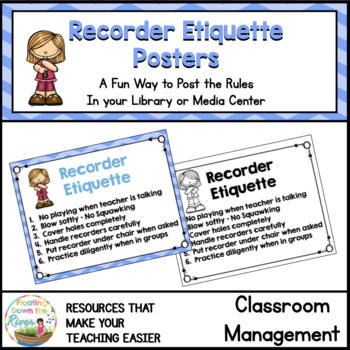Preview of Recorder Etiquette