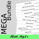 Recorder Sheet Music - MEGA Bundle One And Two - Save 20%
