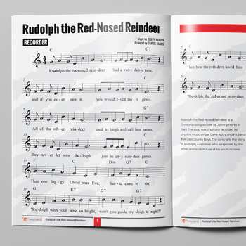 Preview of Rudolph the Red-Nosed Reindeer - Christmas Carol | Recorder Sheet Music