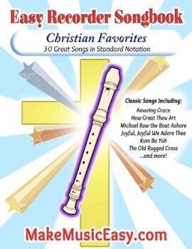 Preview of Recorder Book - Christian Favorites