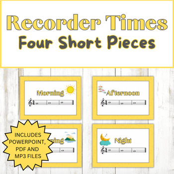 Preview of Recorder Times - 4 Short Pieces with the Notes B, A & G - Sheet Music & Tracks