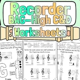 Recorder Worksheets - High CD-BAG