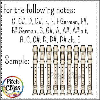 Recorder clipart (clipart) 2 styles, and Recorder Fingering Chart ...